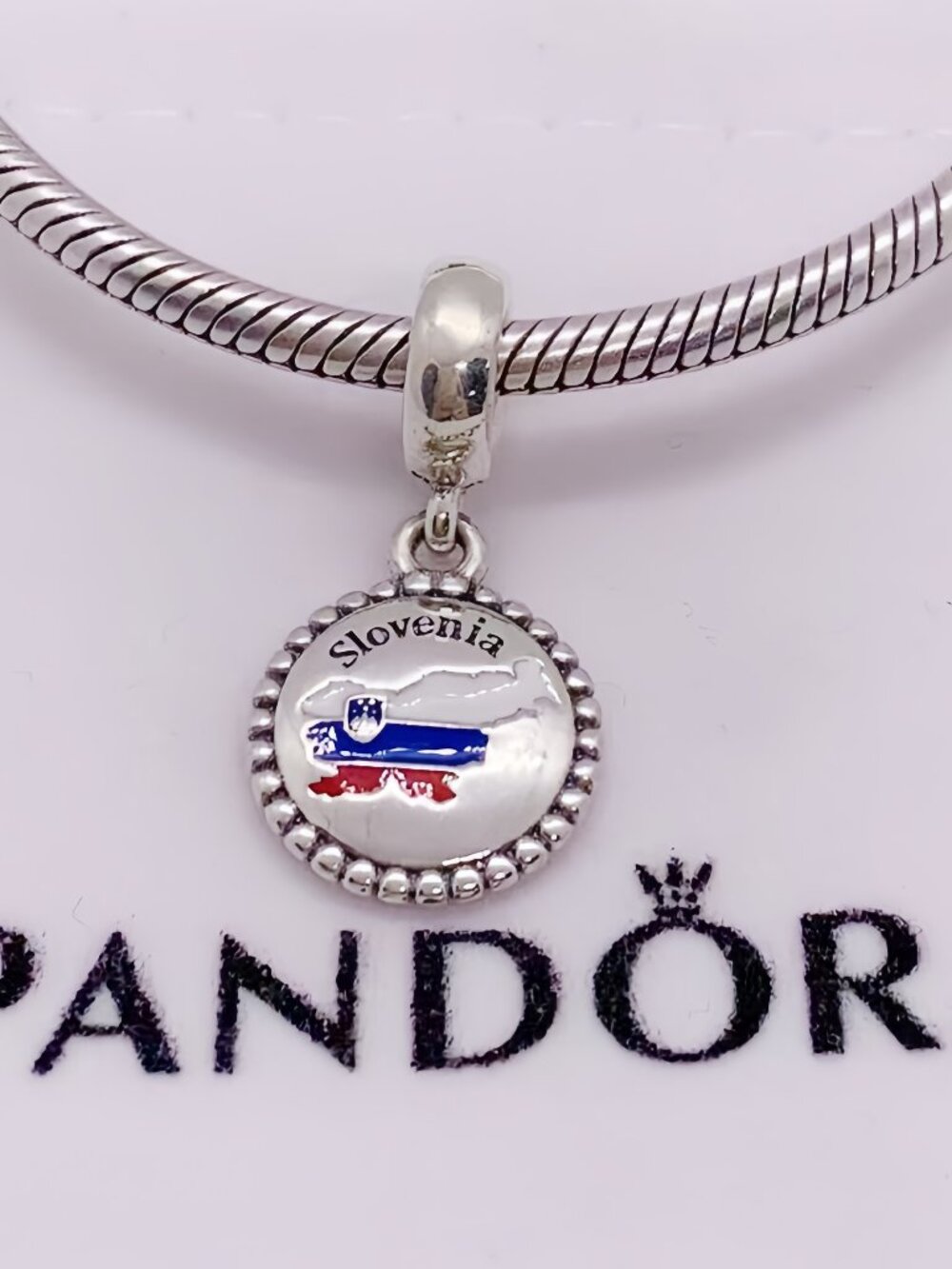 Pandora Slovenia Map Exclusive Charm Pendant